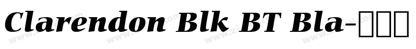 Clarendon Blk BT Bla字体转换